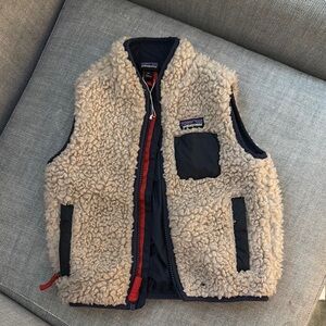 Patagonia Fleece Vest with Navy Accents